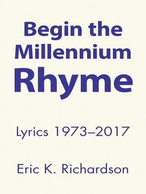 cover image of Begin the Millennium Rhyme